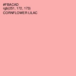#FBACAD - Cornflower Lilac Color Image